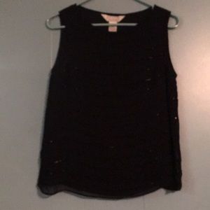 Petite sophisticate beaded tank